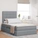 Maison Exclusive - lit escamotable à LED avec matelas, gris clair, 120 x 200 cm, tissu