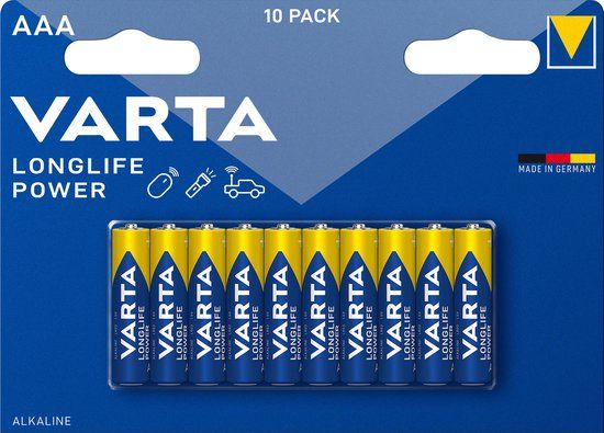 Varta Longlife Power AAA Batterijen 10 stuks