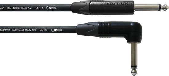 Cordial CPI 6 PR - Instrument Cable - Jack to Jack - 6m - Black