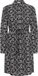 b.young BYXHARMONIA DRESS Dames Mini jurken Zwart/Wit Broderie Anglaise Katoen Lange Mouw Klassieke Kraag Casual Herfst/Winter 2025 Maat 36