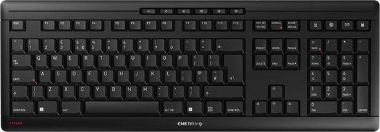 Contour Design Stream Wireless Toetsenbord Universeel RF Draadloos + USB QWERTY Brits Engels Zwart