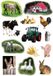 Merkloos / Sans marque Herma Benelux B.V. 117x Boerderij dieren stickers - kinderstickers - stickervellen - knutselspullen