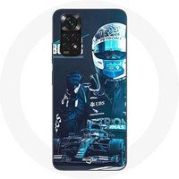 Maniacase Hoesjes voor Xiaomi Redmi Note 11S 4G Formule 1 Valtteri Bottas F1 racer Zwart