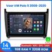 Awesafe Autoradio - Apple CarPlay Android Auto sans fil - Convient pour VW Volkswagen Polo 5 2008 à 2020 - 1 Go + 32 Go - Autoradio avec navigation GPS - Écran radio