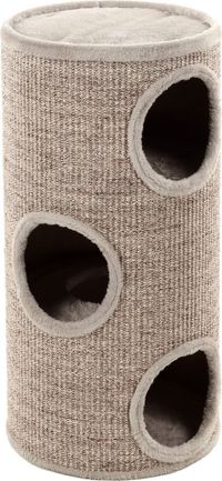 Flamingo Tonneau griffoir Greta Gris & Naturel & Lichtbruin M – Ø36x70 cm