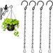 Merkloos 4 x Chaînes de suspension - Chaîne métallique - Noir - 50 cm