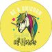 Bonateks Ronde digitaal bedrukte muismat, antislip onderkant, voor kantoor en thuis, diameter: 22 cm