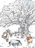 Komar Winnie de Pooh Playground - Grootte: 50 x 70 cm, muurschildering, poster, kunstdruk (zonder lijst), Disney