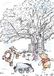 Komar Winnie de Pooh Playground - Grootte: 50 x 70 cm, muurschildering, poster, kunstdruk (zonder lijst), Disney