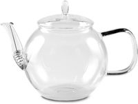Feelino Bedida glazen theepot (800 ml) - Theepot met zeefje in de tuit, glazen kan met deksel, theecadeau