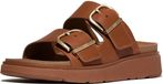 FitFlop Gen-FF Buckle Two-Bar Leather Slides BRUIN - Maat 41