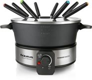 Taurus Elektrische fondue 8 personen 1000W 2L Zwart/RVS