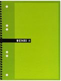 Enri 100430087 - notitieboek met microperforatie, geruit 5 x 5, 40 vellen, A5, meerkleurig
