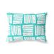 BonaMaison Turkoois-Wit Decoratieve Kussensloop, Kussenhoezen Bank, Decoratieve Kussenhoesjes, Kussensloop; Sofa, Slaapkamer, Kantoor, Auto 45x60 Cm - Ontworpen en vervaardigd in Turkije