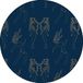 Bonateks Ronde digitaal bedrukte muismat, antislip onderkant, voor kantoor en thuis, diameter: 22 cm