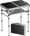 WHJU Precision Components Ltd. Table de camping 3 en hauteur réglable aluminium table de pique-nique avec filet de rangement table de jardin portable pour pique-niques camping barbecue plage