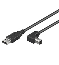 Wentronic USB 2.0 AB 050 R/A HiSpeed, 0.5m