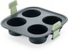 Lékué Airfryer Bakvorm 4 Muffins - Siliconen - Grey