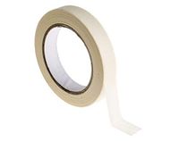RS PRO Papier afplakband wit, dikte 0,11 mm rubberen lijm 19 mm x 50 m