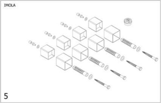 Plieger Imola bevestigingsset designradiator Imola zandsteen S13 7253559