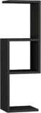homemaniac Homemania Wandschap Dibi 90x22x26,8 cm antracietkleurig