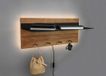 Mirrors and More Kapstok Romy LED 75 x 30 cm Hout Bruin