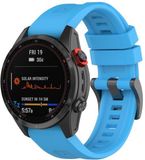By Qubix Qubix Siliconen Sportbandje Blauw 22mm Quickfit voor Garmin Fenix 7/6/5