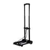 Well Home rolwagen van staal en PP met riem in zwart, 45 x 23 x 8 cm