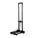 Well Home rolwagen van staal en PP met riem in zwart, 45 x 23 x 8 cm