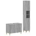 vidaXL - 2-delige - Badkamerkast - Set - DELFT - Grijs - Sonoma - Bewerkt - hout