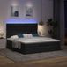 Maison Exclusive - Cadre de lit ottoman avec matelas, noir, 180x200 cm, velours