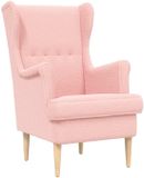 vidaXL Fauteuil Roze Bouclé