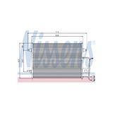NISSENS Kondensator, Klimaanlage 94922