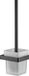 Plieger Altea brosse WC avec support – fixation murale – noir mat
