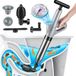 Ouylaf Déboucheur de canalisation professionnel - 3 adaptateurs inclus - Déboucheur à pompe - Évier - Toilette - Baignoire