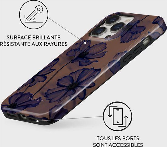 BURGA Telefoonhoesje voor iPhone 14 Pro - Velvet Night