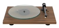 Pro-Ject T2 Draaitafel met riemaandrijving Walnoot, Transparant Handmatig
