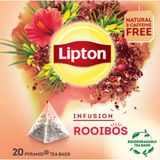 Lipton Infusion Rooibos - 80 Piramide Theezakjes - Rooibos Thee - 4 x 20 Zakjes - Voordeelverpakking