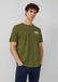 s.Oliver - Jersey T-shirt met print op voorzijde - Heren - S - Olijfgroen