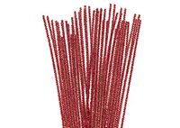 INNSPIRO Pijpenreiniger chenille, metaal, rood, 6 mm x 30 cm, 25 stuks