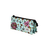 Feisty Pets Glenda Glitterpoop-Triple HS Pencil Case, veelkleurig