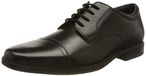 Clarks Howard Cap Mens Black Leather, 6.5