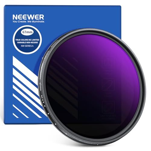 NEEWER 67 mm variabele ND-filter (ND8-2000)