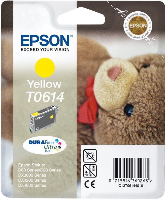 Epson T0614 Inktcartridge Geel
