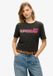 Superdry Faded Core T-shirt Dames Bison Black UK10-EU38