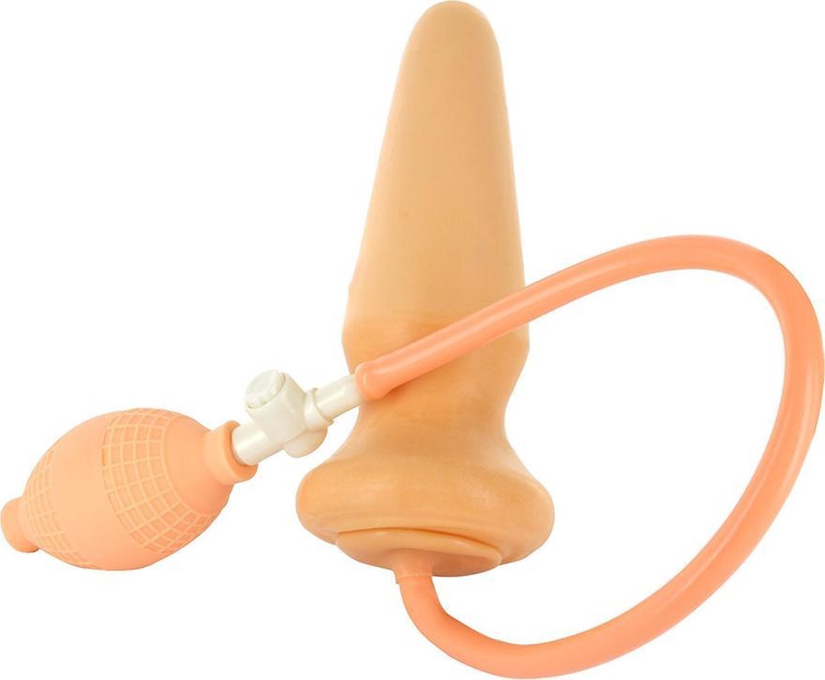 Seven Creations Plus Pump - Buttplug - beige - Opblaasbaar - Ø 55 mm