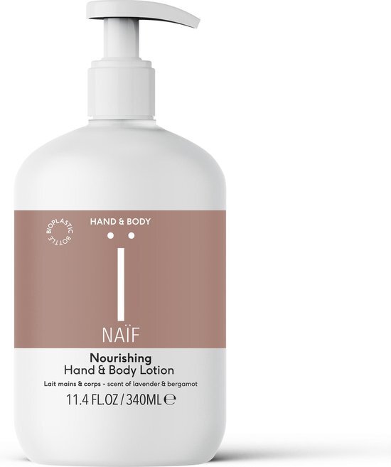 Naïf Natuurlijke verzorgende Handlotion – plasticvrij – 340ML