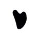 MissLady - Outil de massage Gua Sha pour planche à gratter (en forme de coeur) - 1 pièce - Noir