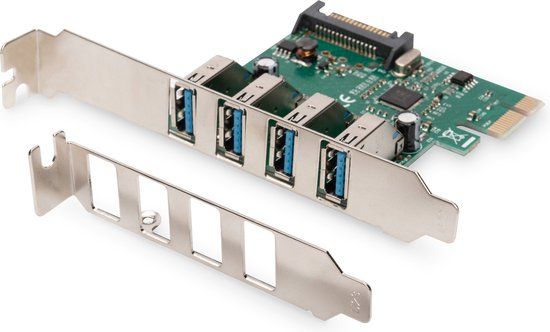 Digitus DS-30221-1 4-port USB 3.0 PCI Express Add-on kaart