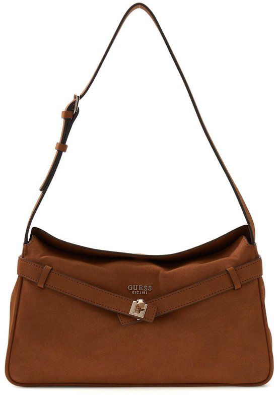 GUESS Ella Schoudertas Cognac